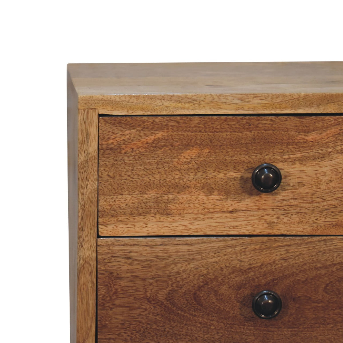 Mini 2 Drawer Oak-ish Nightstand