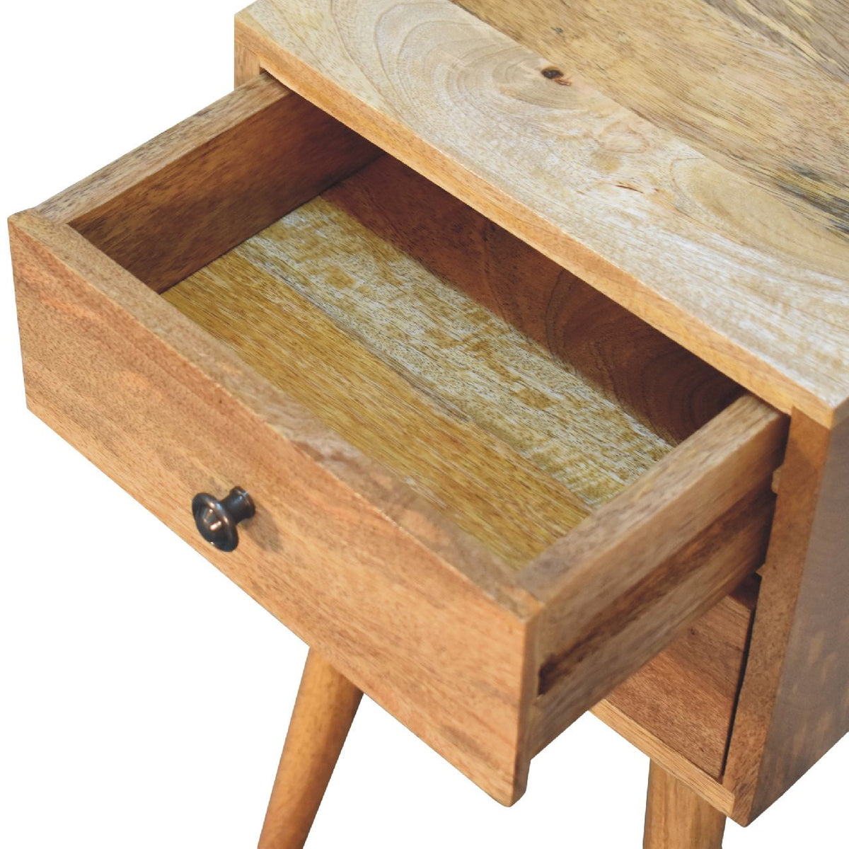 Mini 2 Drawer Oak-ish Nightstand