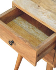 Mini 2 Drawer Oak-ish Nightstand