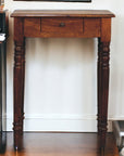 Chestnut Turned Leg Writing Desk