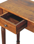 Chestnut Turned Leg Writing Desk