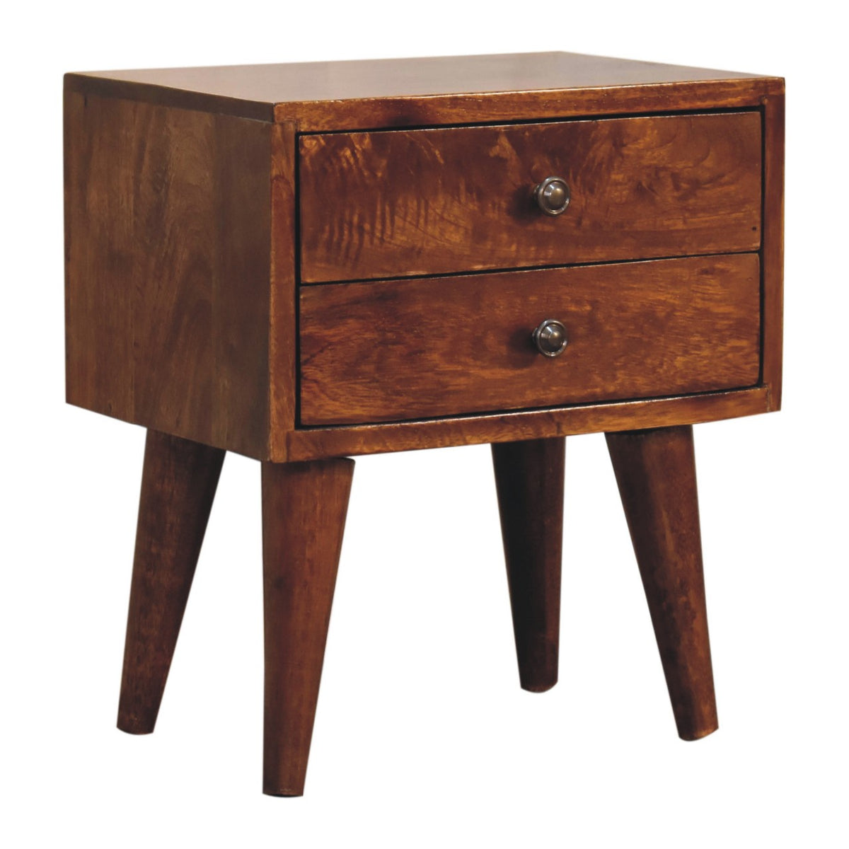 Mini Chestnut Modern Nightstand