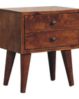 Mini Chestnut Modern Nightstand