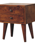 Mini Chestnut Modern Nightstand