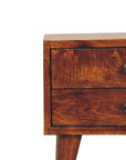 Mini Chestnut Modern Nightstand