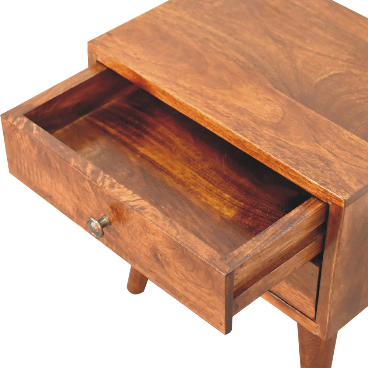 Mini Chestnut Modern Nightstand