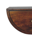Chestnut Crescent Floating Nightstand