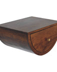 Chestnut Crescent Floating Nightstand
