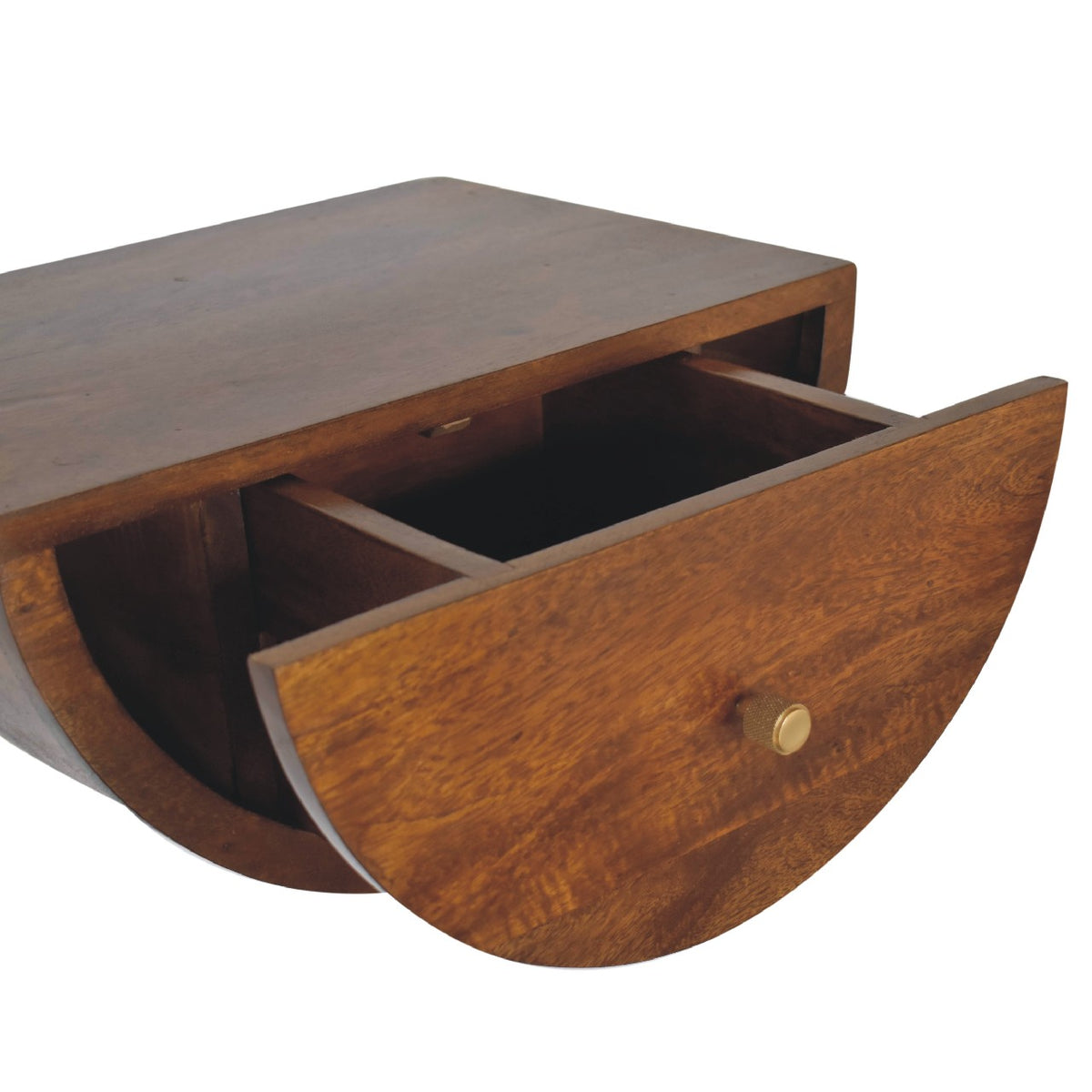 Chestnut Crescent Floating Nightstand