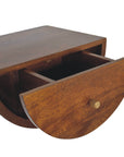 Chestnut Crescent Floating Nightstand