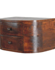 Lunar 2 Drawer Floating Nightstand