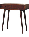 Chestnut Curved Hallway Table