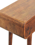 Chestnut Curved Hallway Table