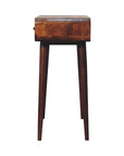 Chestnut Curved Hallway Table