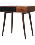 Curved Chestnut Writing Desk