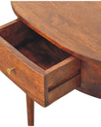 Backless Mounted Chestnut Console