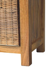 Rattan Basket Linen Bench