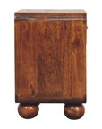 Chestnut Open Woven Bedside