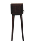 Mini California Walnut Curved Console Table