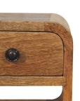 Extra Mini Oak-ish Curve Lower Bedside