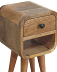 Extra Mini Oak-ish Curve Lower Bedside