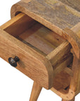 Extra Mini Oak-ish Curve Lower Bedside