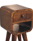 Extra Mini Chestnut Curve Lower Bedside