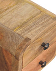 Extra Mini Curved Oak-ish Bedside