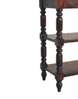 Turned legs Cherry Side Table