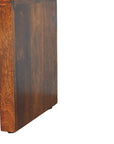 Mini Darcy Chestnut Nightstand with Curved Edges
