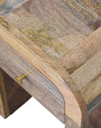 Mini Darcy Oak-ish Nightstand with Curved Edges