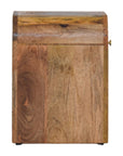Mini Darcy Oak-ish Nightstand with Curved Edges