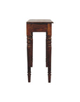 Turned Legs 3 Drawer Chestnut Console
