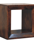 Solis Open California Walnut Side Table