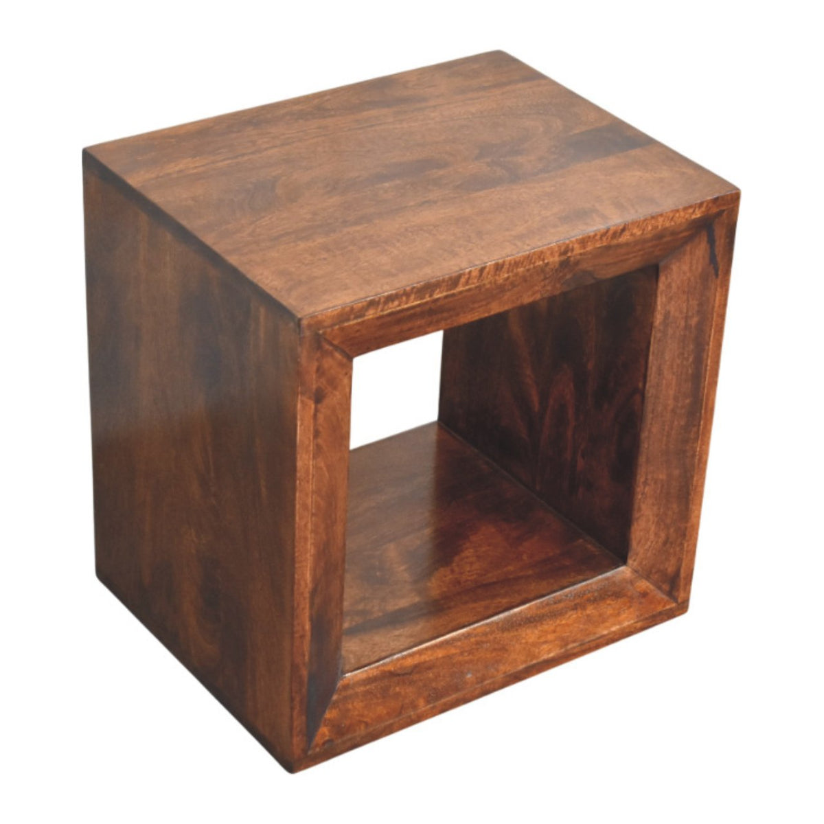 Solis Open California Walnut Side Table