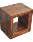 Solis Open California Walnut Side Table