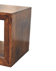 Solis Open California Walnut Side Table