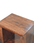 Solis Open California Walnut Side Table