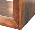 Solis Open California Walnut Side Table