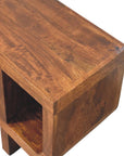 Orion Curved Chestnut Media Unit