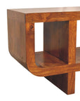 Orion Curved Chestnut Media Unit