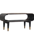 Curved Edge Media with Brass Accents
