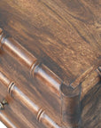 Bamboo Frame Nightstand in Roasted Almond