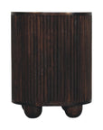 Curved Fluted 3-Drawer Bedside