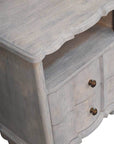 Lume Washed Open-Shelf Bedside