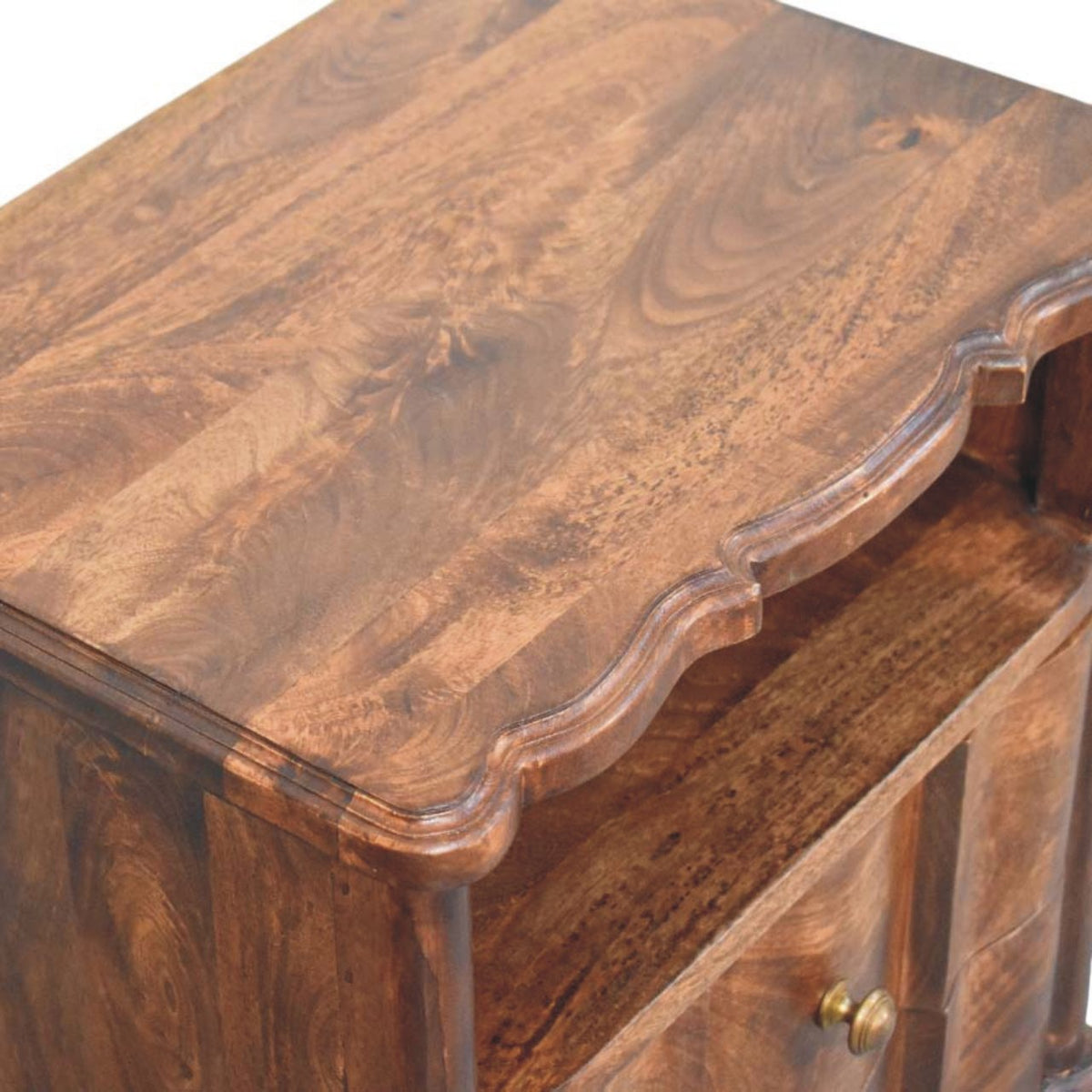 Lume Roasted Shelf Bedside Table