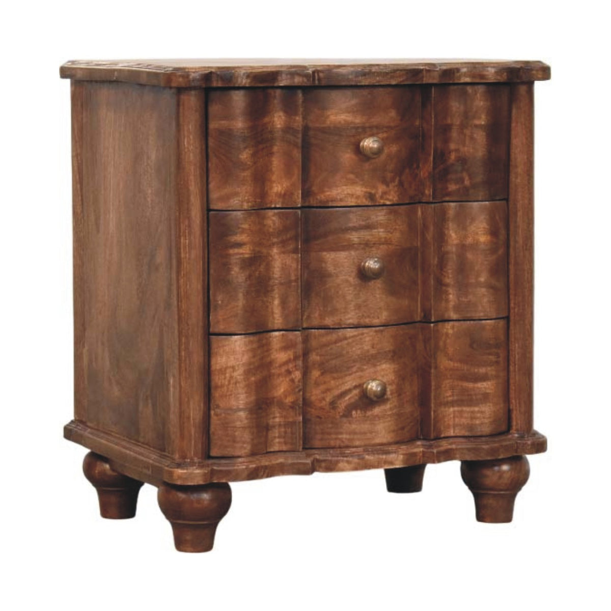 Lume Roasted Panelled Bedside