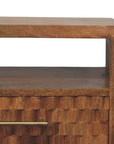 Cadiz Carved Open-Shelf Bedside