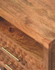 Cadiz Carved Open-Shelf Bedside
