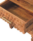 Cadiz Carved Open-Shelf Bedside